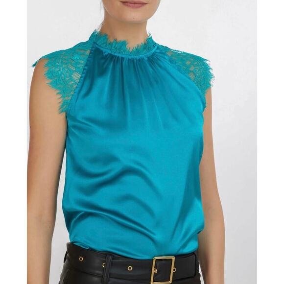 NWT Generation Love Charlotte Lace Blouse Jade size XS - Picture 1 of 6